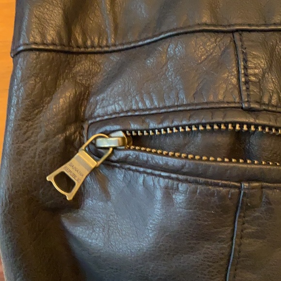 Banana Republic lamb leather motorcycle jacket - Picture 8 of 9